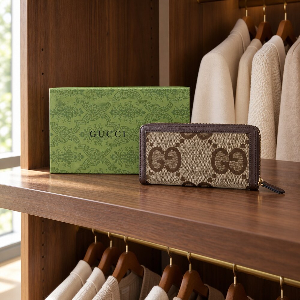 Gucci Bamboo Zip Around Long Wallet - Picture 2 of 6